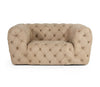 Lamod Italia Ellington Italian Beige Nubuck Leather Accent Chair Model VGCCRIALTO-BEI-CH