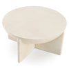Modrest Elsa Modern Oyster Concrete Round Coffee Table Model VGGR-615480-OYS