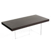 Modrest Encino Modern Timber Chocolate & Glass Dining Table Model VGCNCP1712D-200100-V36DX-P2