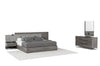 Nova Domus Enzo Italian Modern Grey Oak & Fabric Bedroom Set Model VGACENZO-SET