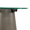 Nova Domus Essex Contemporary Concrete, Metal And Glass End Table Model VGLBVIG-LT56
