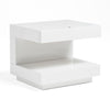 Modrest Esso Modern White Glossy Nightstand Model VGWCC521B