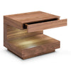 Esso Contemporary Walnut Nightstand