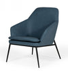 Modrest Esteban Industrial Blue Eco Leather Accent Chair Model VGBNEC-068-BLU