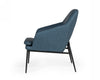 Modrest Esteban Industrial Blue Eco Leather Accent Chair Model VGBNEC-068-BLU