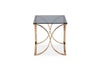 Modrest Reklaw Modern Smoked Glass & Rosegold End Table Model VGVCET836