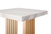 Modrest Kingsley Modern Marble & Rosegold End Table Model VGVCET8933