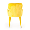 Modrest Tigard Mid Century Yellow Fabric Dining Chair Model VGEUMC-8883CH-A-YEL