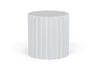 Modrest Evadale Modern White Concrete End Table Model VGGR-685156-WHT