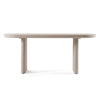 Modrest Evermore Modern Grey Faux Cement Oval Dining Table Model VGGM-1752-GRY