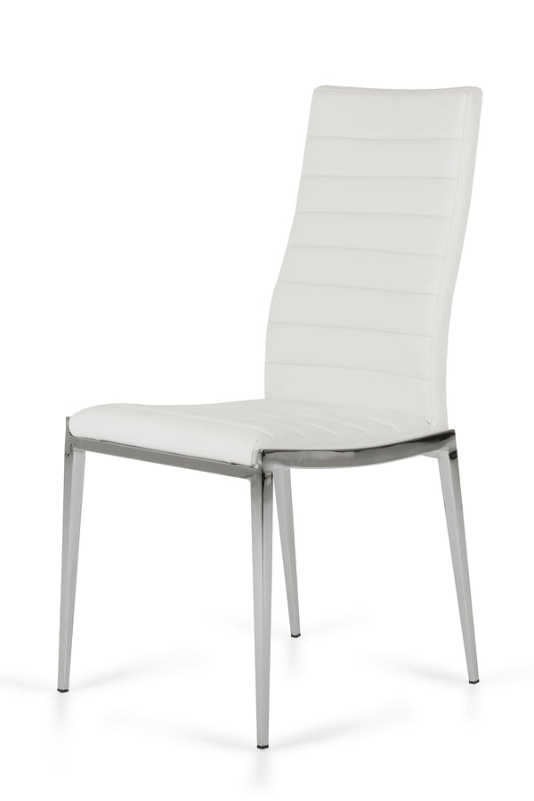 Libby Modern White Leatherette Dining Chair (Set Of 2) Model VGEWF3195AB-WHT