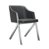 Darcy Modern Grey Leatherette Dining Chair (Set Of 2) Model VGEWF3202BB-GRY
