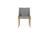 Modrest Fairview Modern Grey & Brass Dining Chair Model VGGA-6947CH-GRY-B-DC