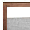 Eastern King Nova Domus Falcor Modern Grey Fabric & Walnut Veneer Bed Model VGMABR-107-BED-EK