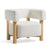 Modrest Fang Modern White Fabric & Wood Accent Chair Model VGEUMC-7114LC-AW-WHT