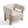 Modrest Fang Modern White Fabric & Wood Accent Chair Model VGEUMC-7114LC-AW-WHT