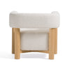 Modrest Fang Modern White Fabric & Wood Accent Chair Model VGEUMC-7114LC-AW-WHT