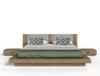 Nova Domus Fantasia Contemporary Walnut & Grey Bed With Two Nightstands Model VGWDHL-W01-01-BED-2NS-LTWLT
