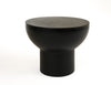 Modrest Fate Modern Black Concrete End Table Model VGGR-614055-BLK