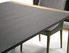 Modrest Fauna Modern Wenge And Brass Dining Table Model VGBB-BN-2T-WB-DT