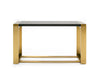 Modrest Fauna Modern Wenge And Brass Console Table Model VGBB-BN-2X-WB-BRN-CT