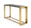 Modrest Fauna Modern Wenge And Brass Console Table Model VGBB-BN-2X-WB-BRN-CT