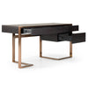 Modrest Modern Fauna Wenge And Brass Desk Model VGBB-BN-2DK-DWB-DESK