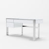 Modrest Fauna Modern White High Gloss & Stainless Steel Desk Model VGBBBN-2DK-WHT-DESK