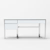 Modrest Fauna Modern White High Gloss & Stainless Steel Desk Model VGBBBN-2DK-WHT-DESK