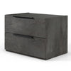 Nova Domus Ferrara Modern Volcano Oxide Grey Nightstand Model VGACFERRARA-NS