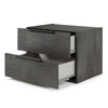 Nova Domus Ferrara Modern Volcano Oxide Grey Nightstand Model VGACFERRARA-NS