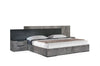 California King Nova Domus Ferrara Modern Volcano Oxide Grey Bed Model VGACFERRARA-BED-CK