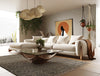 Modrest Fleury Contemporary Cream Fabric And Walnut Laf Sectional Sofa Model VGCS-21073-S-CW-LAF