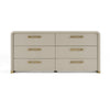 Modrest Florence Modern Beige Leatherette & Gold Dresser Model VGVC-J2410-D