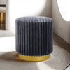 Furniture of America Yolanda Dark Gray Contemporary Stool Model FM-AC8001DG