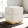 Furniture of America Krysten Beige Contemporary Storage Stool Model FM-AC8005WH