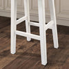 Furniture of America Biasca Gray/White Transitional 29" Stool (2/Ctn) Model FM-BR3001WH-29-2PK