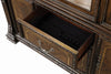 Furniture of America Promenade Dark Brown Traditional Hutch And Buffet Model FM31002DB-HB-SET