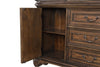 Furniture of America Leovanni Dark Brown Traditional Hutch And Buffet Model FM31003DB-HB-SET