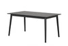 Furniture of America Beale Black Mid-Century Modern Dining Table Model FM3100BK-T