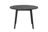 Furniture of America Yate Black Mid-Century Modern Round Dining Table Model FM3102BK-RT