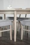 Furniture of America Keynes Gray Transitional Dining Table Model FM3201GY-T