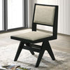 Furniture of America Tottenham Black Contemporary Side Chair Model FM3222BK-SC-2PK