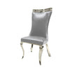 Furniture of America Palazzo Silver Glam Silver Chair (2/Ctn) Model FM33010SV-SC-2PK