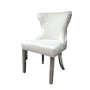 Furniture of America Portanova White Glam Chair, Silver/White (2/Ctn) Model FM33014WH-SC-2PK