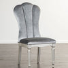 Furniture of America Melodi Parc Silver/Light Gray Glam Side Chair (2/Ctn) Model FM3416SV-SC-2PK