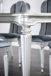 Furniture of America Melodi Parc Silver Glam Dining Table Model FM3416SV-T