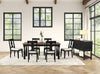 Furniture of America Neue Mills Black Modern Farmhouse Rect. Dining Table Model FM39009BK-T