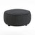 Furniture of America Viviani White/Black Transitional Ottoman Model FM61007BK-OT