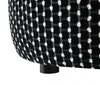 Furniture of America Viviani White/Black Transitional Ottoman Model FM61007BK-OT